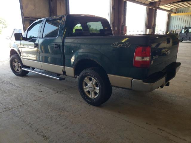 1FTRW14W07KB93856 - 2007 FORD F150 SUPERCREW GREEN photo 2