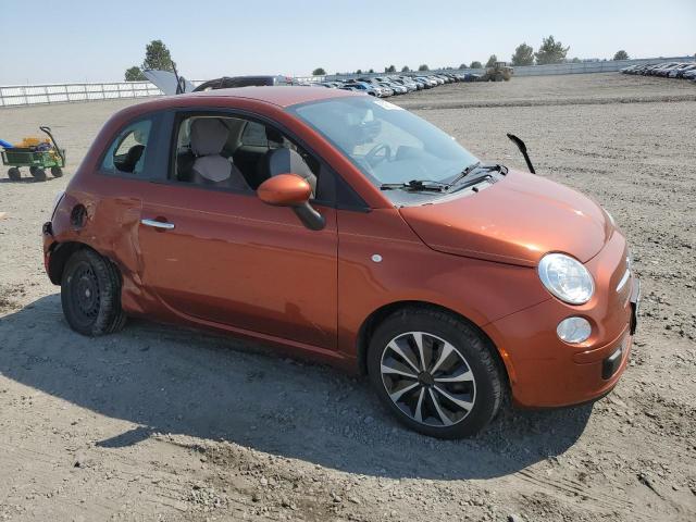 3C3CFFAR8CT380535 - 2012 FIAT 500 POP ORANGE photo 4