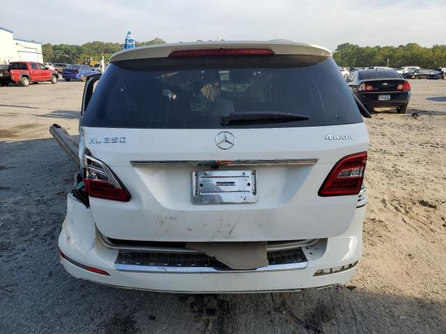 4JGDA5HB0FA511966 - 2015 MERCEDES-BENZ ML 350 4MATIC WHITE photo 6
