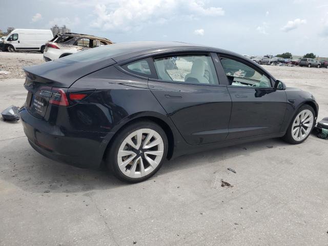 5YJ3E1EB2NF115268 - 2022 TESLA MODEL 3 أسود صورة 3