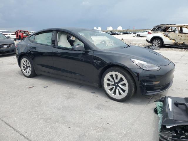 5YJ3E1EB2NF115268 - 2022 TESLA MODEL 3 أسود صورة 4