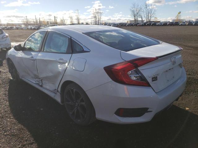 2HGFC2F88LH017947 - 2020 HONDA CIVIC SPORT WHITE photo 3