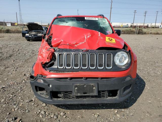 ZACCJAAW9GPE11954 - 2016 JEEP RENEGADE SPORT RED photo 5