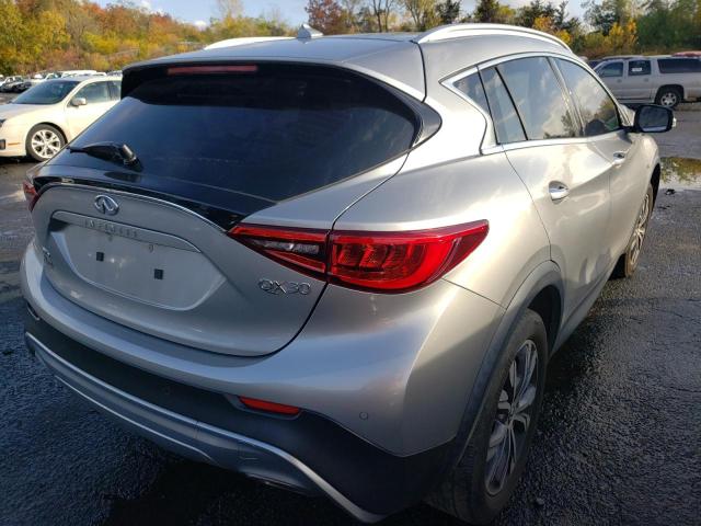SJKCH5CR3HA018735 - 2017 INFINITI QX30 BASE SILVER photo 4