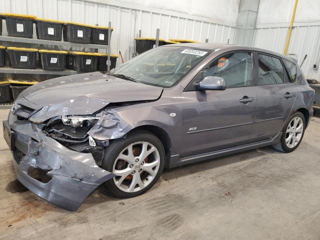 JM1BK343081807200 - 2008 MAZDA 3 HATCHBACK GRAY photo 1