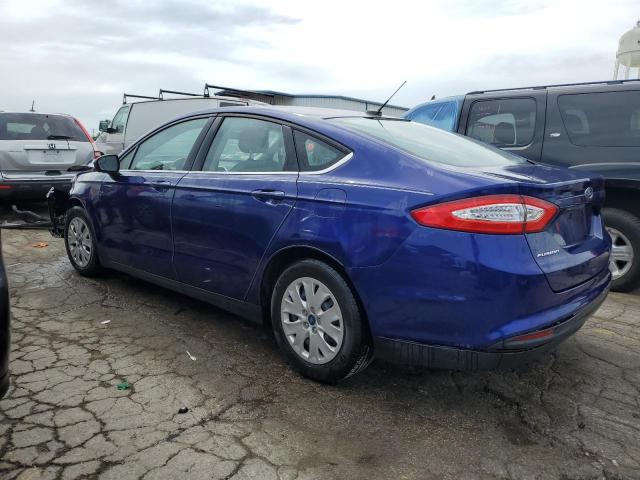 1FA6P0G7XE5372941 - 2014 FORD FUSION S BLUE photo 2