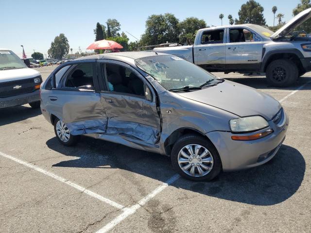 KL1TD56676B545739 - 2006 CHEVROLET AVEO BASE GRAY photo 4