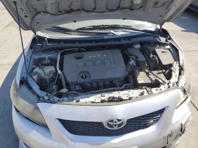 2T1BU4EE4AC424815 - 2010 TOYOTA COROLLA BASE SILVER photo 11