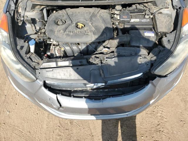 KMHDH4AE3CU383078 - 2012 HYUNDAI ELANTRA GLS SILVER photo 11