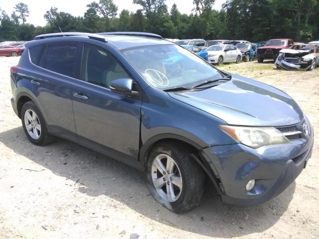 JTMWFREV5ED038597 - 2014 TOYOTA RAV4 XLE BLUE photo 4