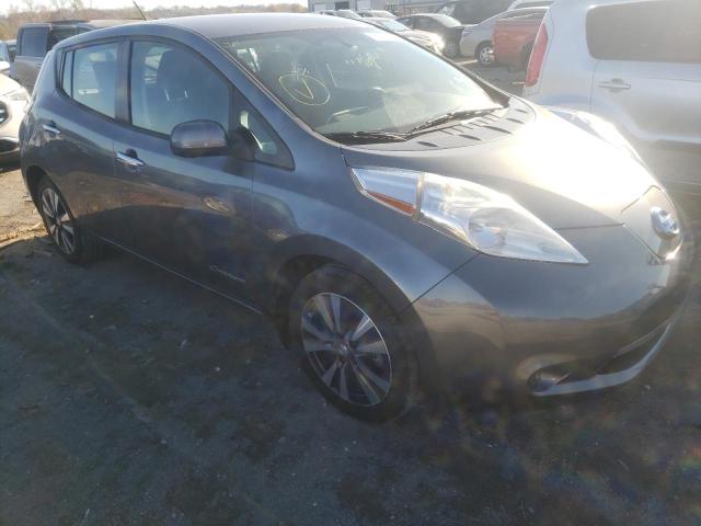 1N4AZ0CP7FC335109 - 2015 NISSAN LEAF S GRAY photo 1