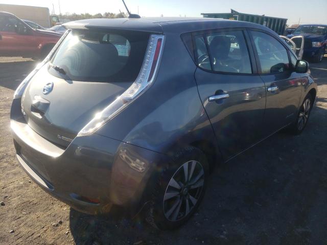 1N4AZ0CP7FC335109 - 2015 NISSAN LEAF S GRAY photo 4