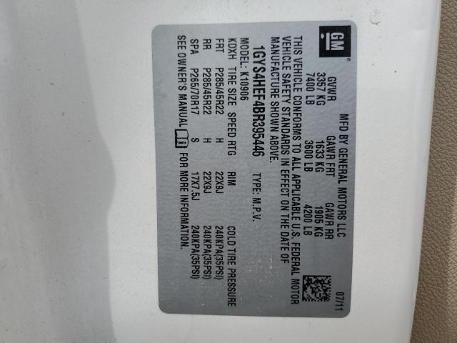 1GYS4HEF4BR395446 - 2011 CADILLAC ESCALADE ESV LUXURY CREAM photo 13