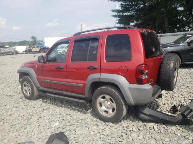 1J8GL48K27W511616 - 2007 JEEP LIBERTY SPORT RED photo 2