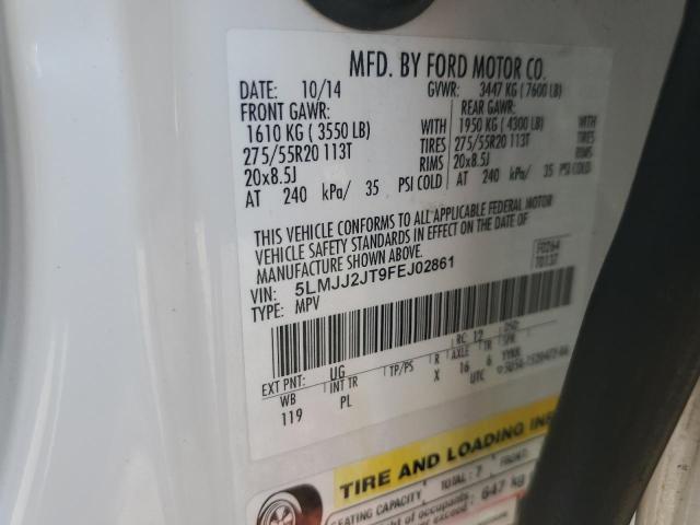 5LMJJ2JT9FEJ02861 - 2015 LINCOLN NAVIGATOR თეთრი ფოტო 13