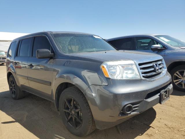 5FNYF4H28DB044592 - 2013 HONDA PILOT LX GRAY photo 4