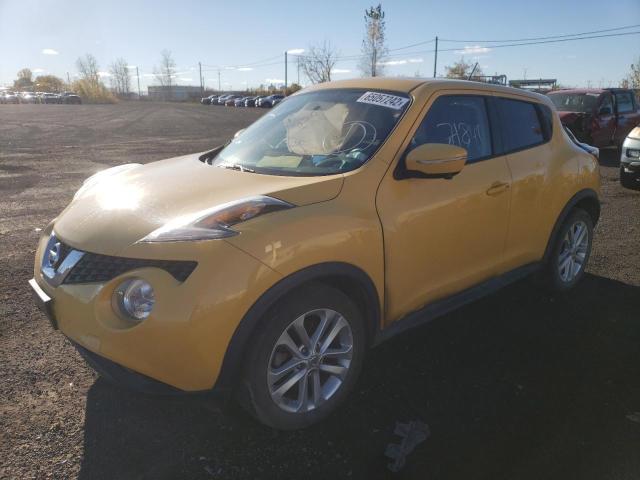 JN8AF5MV6FT562597 - 2015 NISSAN JUKE S YELLOW photo 2