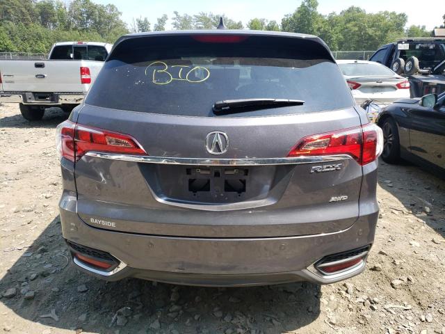 5J8TB4H72HL032525 - 2017 ACURA RDX ADVANCE CHARCOAL photo 6