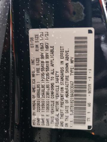 5J8TB18219A003047 - 2009 ACURA RDX BLACK photo 12