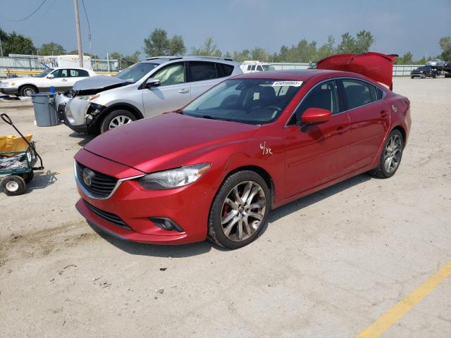 JM1GJ1W66E1142738 - 2014 MAZDA 6 GRAND TOURING RED photo 1