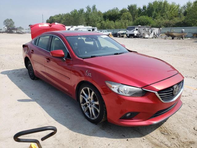 JM1GJ1W66E1142738 - 2014 MAZDA 6 GRAND TOURING RED photo 4