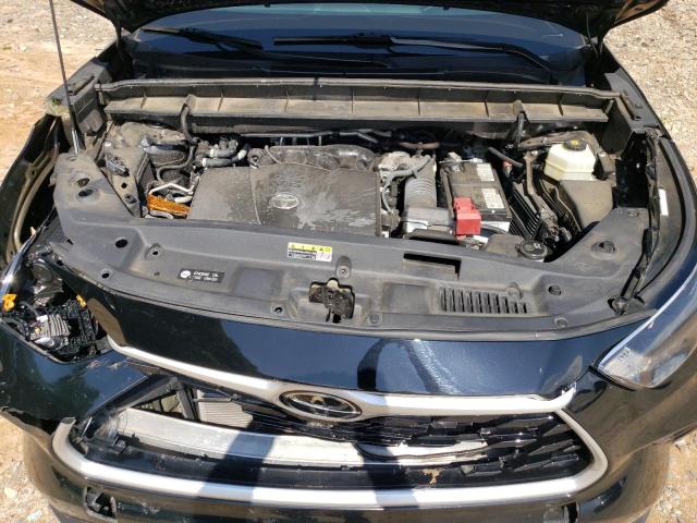 5TDGZRAH7NS091768 - 2022 TOYOTA HIGHLANDER XLE BLACK photo 12