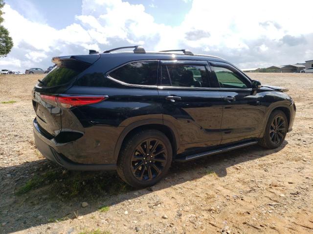 5TDGZRAH7NS091768 - 2022 TOYOTA HIGHLANDER XLE BLACK photo 3