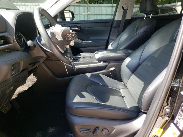 5TDGZRAH7NS091768 - 2022 TOYOTA HIGHLANDER XLE BLACK photo 7