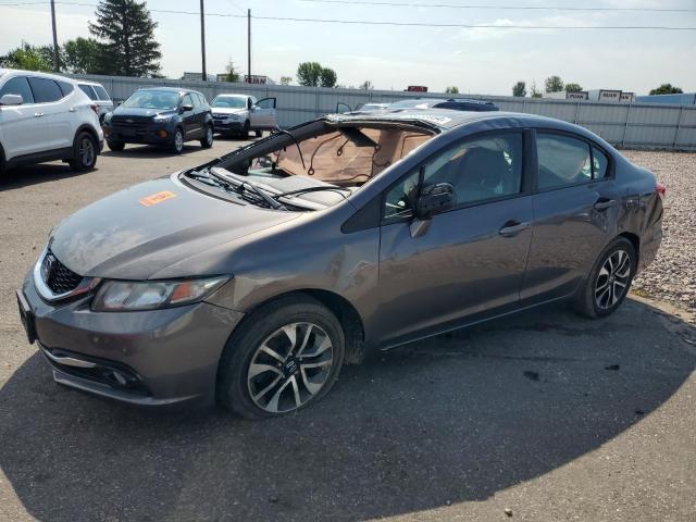 19XFB2F93DE277888 - 2013 HONDA CIVIC EXL ნაცრისფერი ფოტო 1