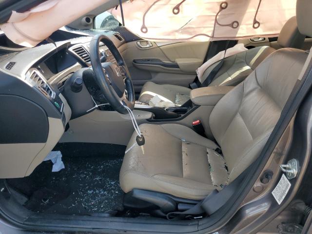 19XFB2F93DE277888 - 2013 HONDA CIVIC EXL ნაცრისფერი ფოტო 7