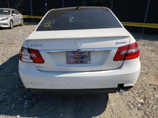 WDDHF9AB0AA139908 - 2010 MERCEDES-BENZ E 550 4MATIC WHITE photo 6