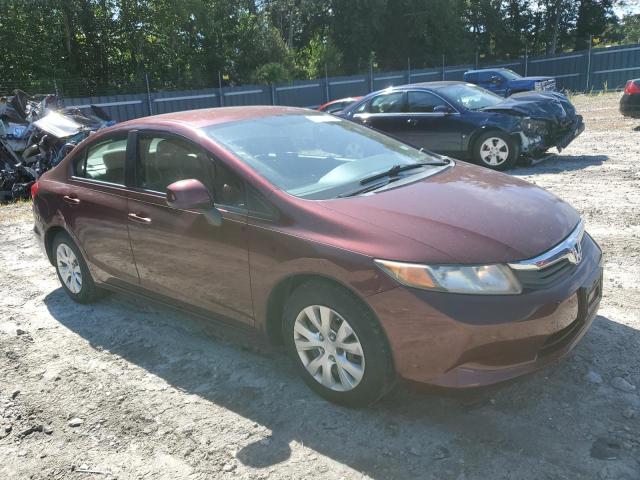 2HGFB2F57CH589133 - 2012 HONDA CIVIC LX RED photo 4