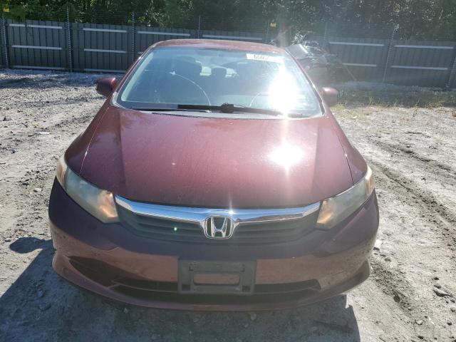 2HGFB2F57CH589133 - 2012 HONDA CIVIC LX RED photo 5