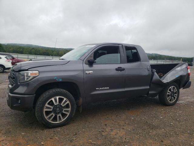 5TFUY5F14JX714357 - 2018 TOYOTA TUNDRA DOUBLE CAB SR/SR5 GRAY photo 1