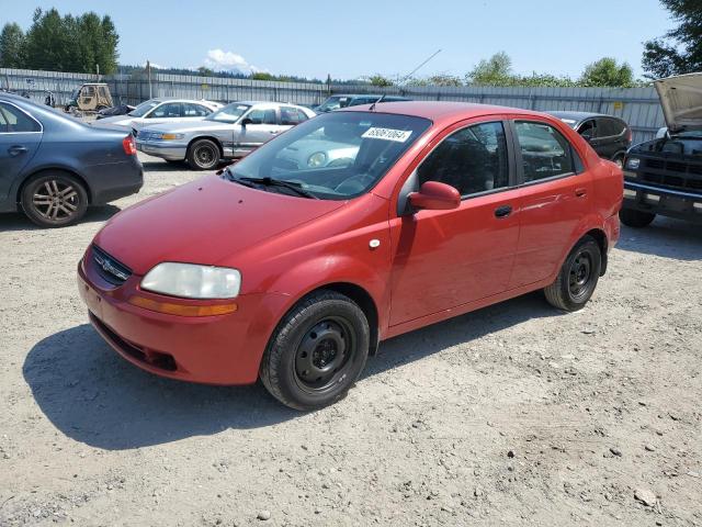 KL1TD566X6B618263 - 2006 CHEVROLET AVEO BASE RED photo 1