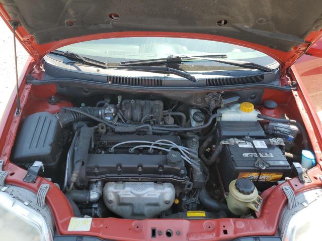 KL1TD566X6B618263 - 2006 CHEVROLET AVEO BASE RED photo 11