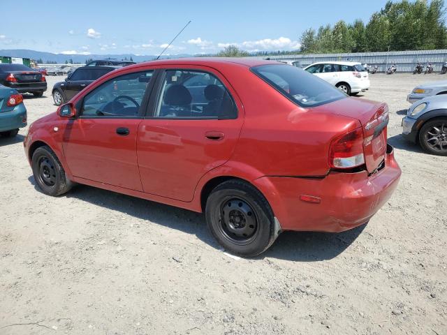 KL1TD566X6B618263 - 2006 CHEVROLET AVEO BASE RED photo 2