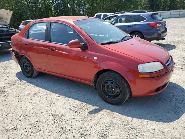 KL1TD566X6B618263 - 2006 CHEVROLET AVEO BASE RED photo 4