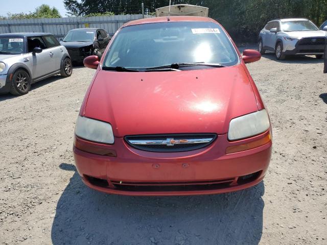KL1TD566X6B618263 - 2006 CHEVROLET AVEO BASE RED photo 5