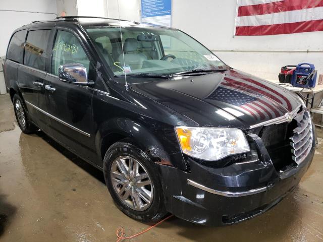 2A8HR64X58R735120 - 2008 CHRYSLER TOWN & COU LIMITED BLACK photo 1