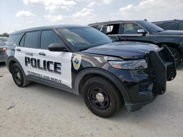 1FM5K8AB1NGC23088 - 2022 FORD EXPLORER POLICE INTERCEPTOR შავი ფოტო 4