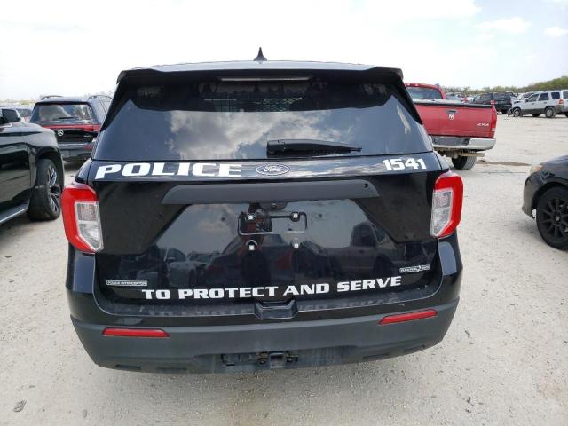 1FM5K8AB1NGC23088 - 2022 FORD EXPLORER POLICE INTERCEPTOR შავი ფოტო 6