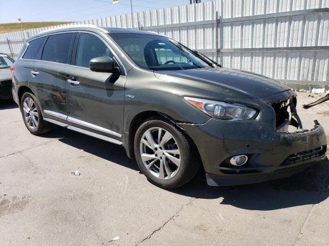 5N1CL0MM2FC504960 - 2015 INFINITI QX60 HYBRID GRAY photo 4