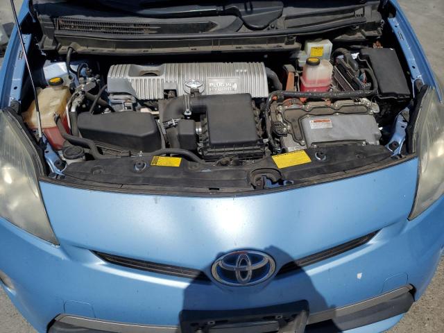 JTDKN3DPXC3019564 - 2012 TOYOTA PRIUS PLUG Bleu photo 11