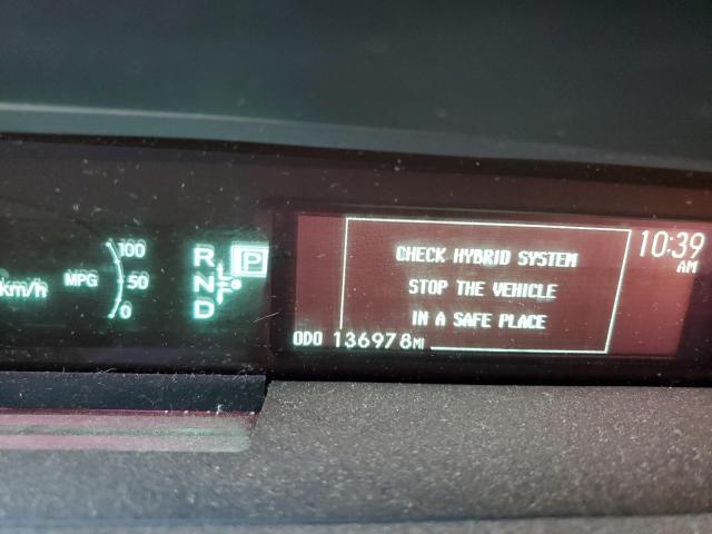 JTDKN3DPXC3019564 - 2012 TOYOTA PRIUS PLUG Bleu photo 9