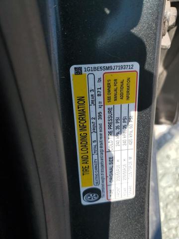 1G1BE5SM9J7193712 - 2018 CHEVROLET CRUZE LT გრაფიტი ფოტო 12