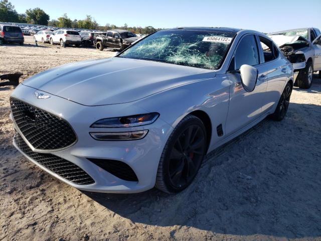 KMTG54TE4NU094903 - 2022 GENESIS G70 BASE GRAY photo 2