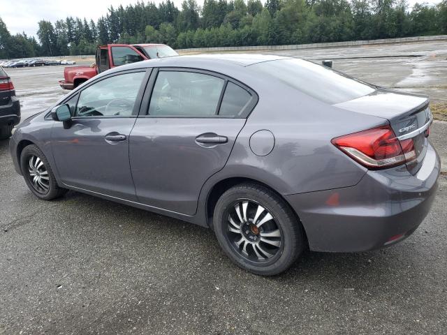 19XFB2F53FE200907 - 2015 HONDA CIVIC LX GRAY photo 2