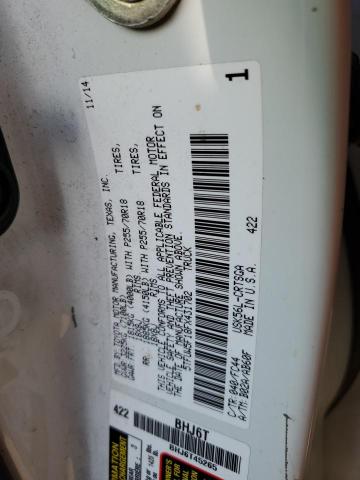 5TFUW5F18FX431702 - 2015 TOYOTA TUNDRA DOUBLE CAB SR/SR5 WHITE photo 12