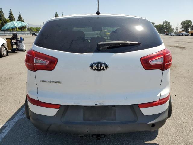 KNDPBCA23D7449907 - 2013 KIA SPORTAGE LX WHITE photo 6